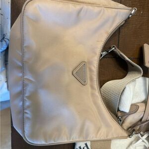 Prada Re-Edition 2005 Re-Nylon bag beige